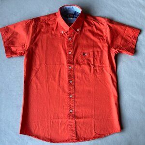 Avalon Collection ~ Button Down Short Sleeve ~ Boys Size 8 Small ~ Orange